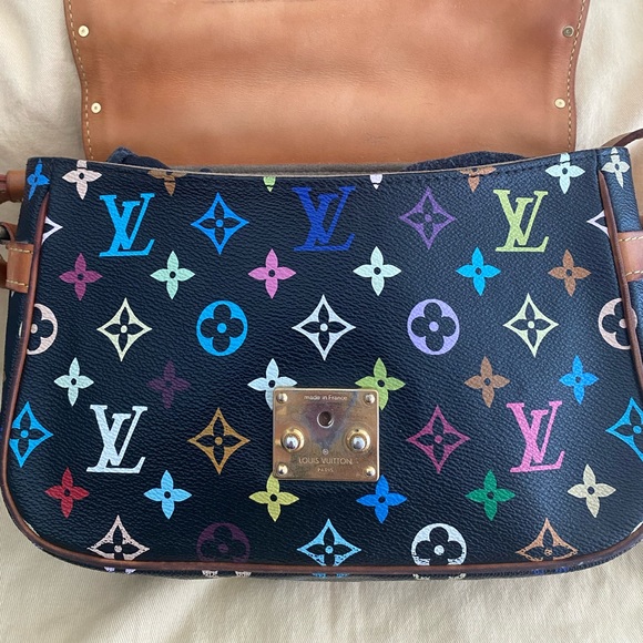 LOUIS VUITTON Monogram Multicolor Sologne Black - Picture 6 of 16